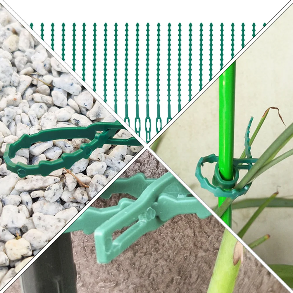 150 قطعة ربطة عنق نباتات الحديقة لتسلق النباتات دعم خط تثبيت الروطان البستنة نباتات الروطان البلاستيكية تحديد ربطات كابل