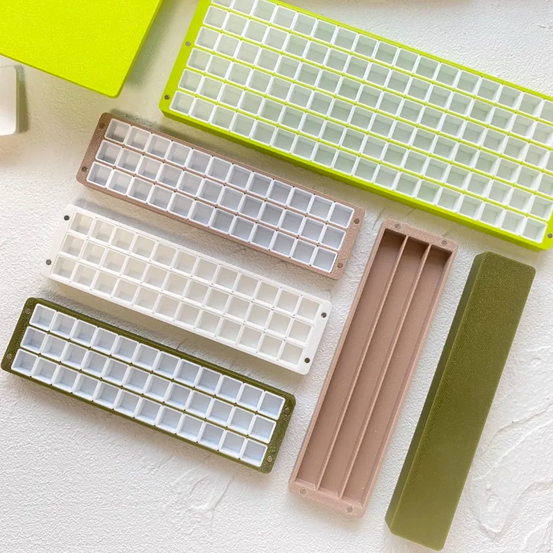 

Портативная упаковочная коробка для акварельных красок, коробка для акварельных красок с 3D-печатью, 24/36/108, сетка, 1 мл, художественные принадлежности для путешествий и рисования