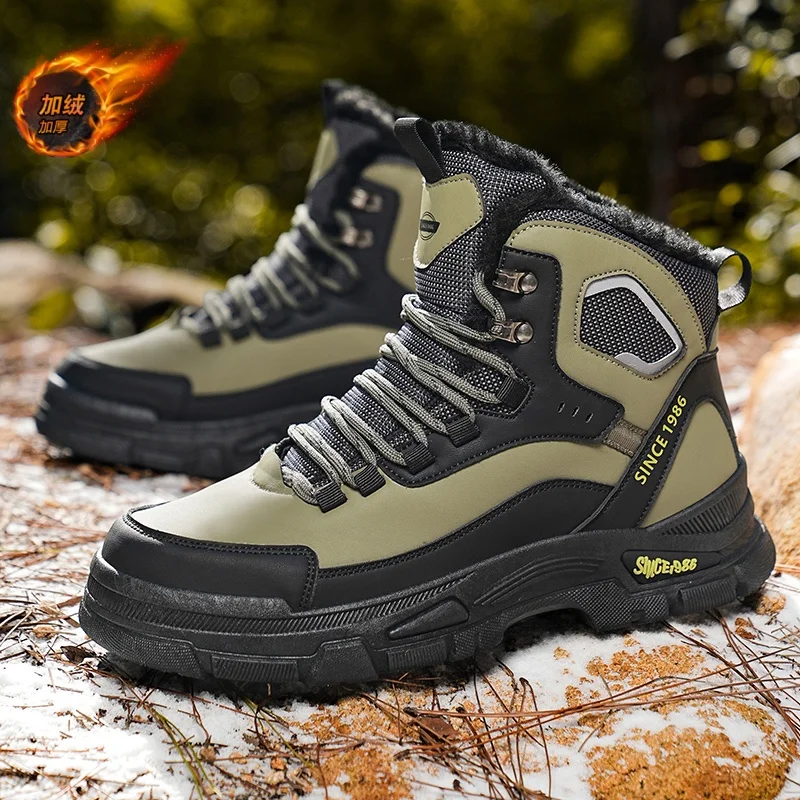 Cyytl inverno neve sapatos masculinos pele quente casual ao ar livre tênis de couro plataforma esporte caminhadas designer luxo mocassins botas tênis