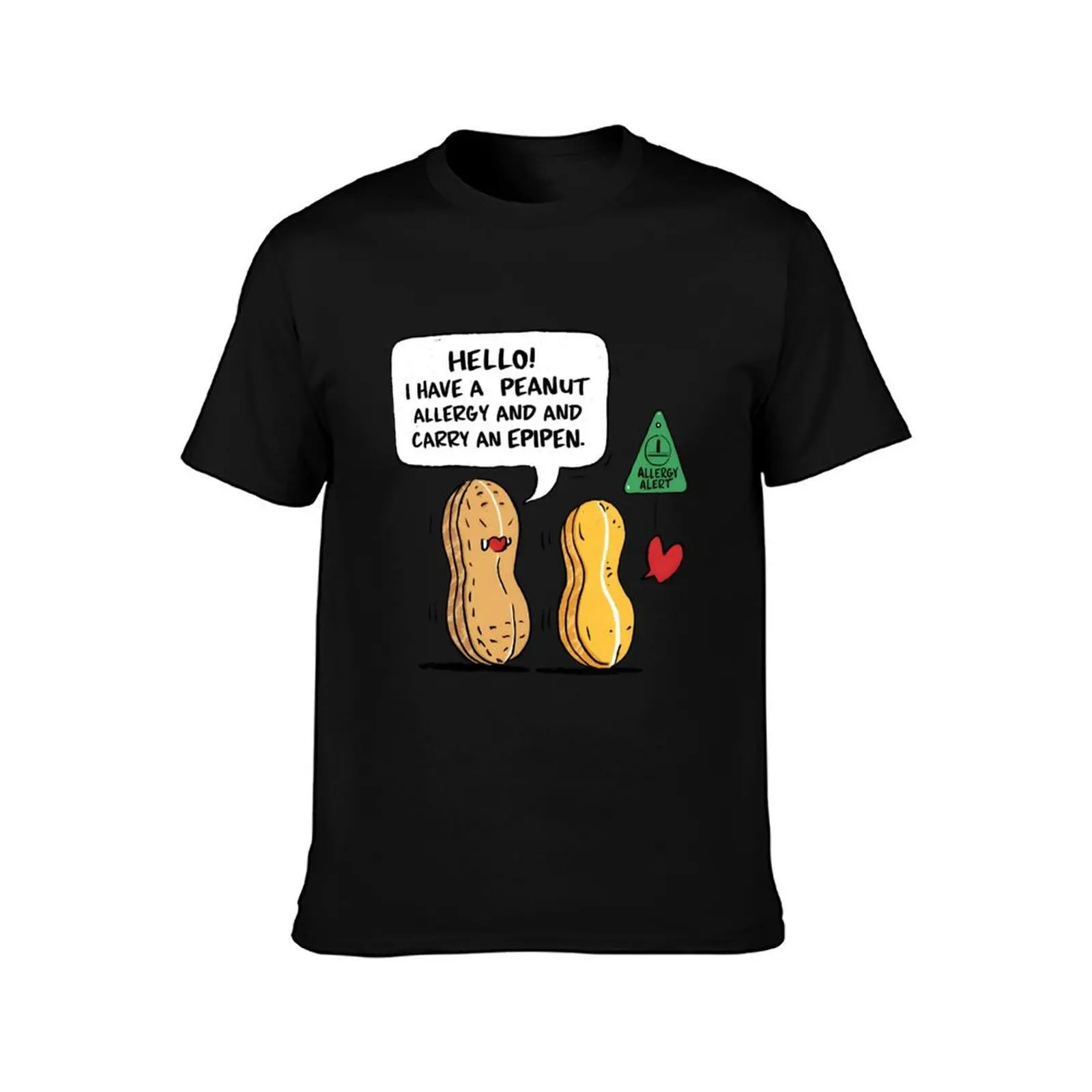 Peanut Allergy Epipen Awareness T-Shirt t shirts for man graphic vintage T-Shirt