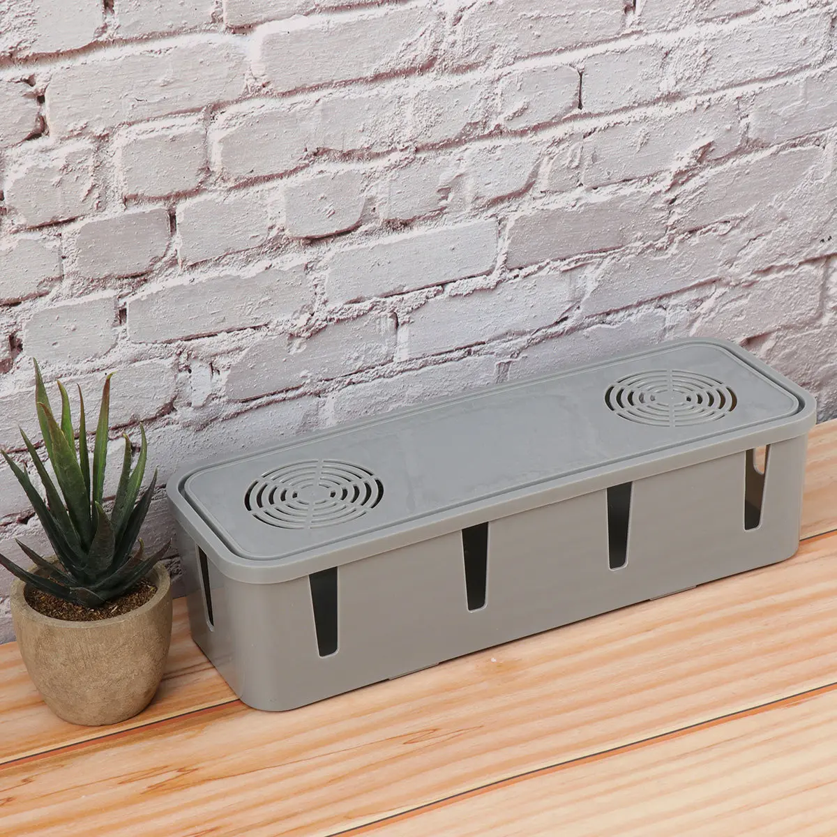 

Cable Storage Box for Desk Wall Corner Organization High Quality Dustproof Heat Dissipating Safe for Kids Space Saving Cord