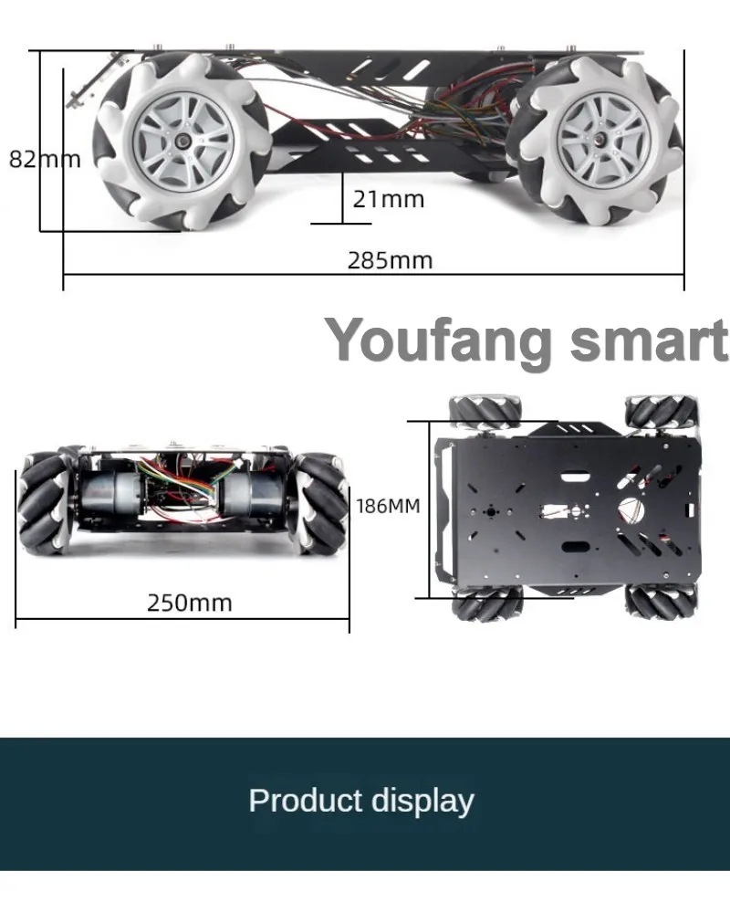 10-25Kg Last RC Tank V3 3D 4WD Mecanum Rad Roboter Auto Für Arduino Roboter DIY Kit mit Motor Ps2 Griff ESP32 Programmierbare Roboter – Detail 15
