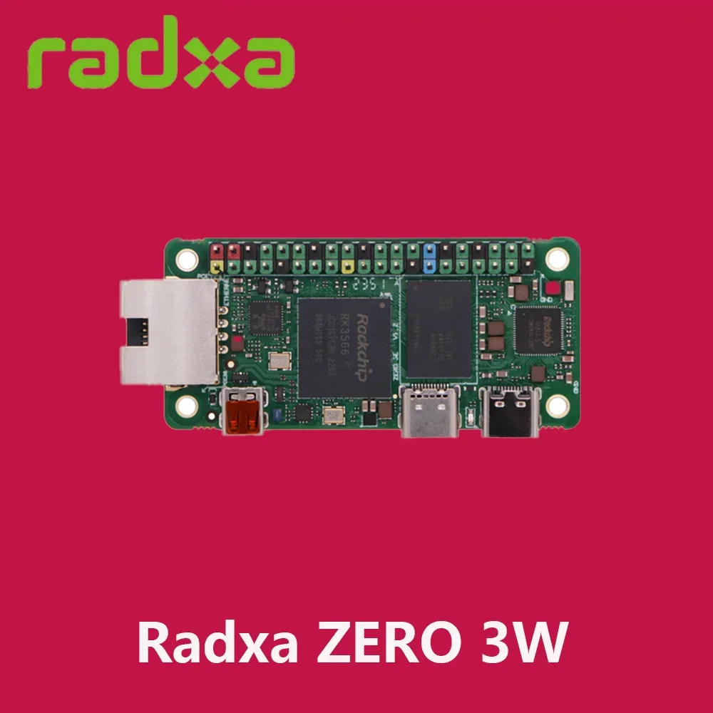 Radxa ZERO 3W bord quad-core arm ®   Cortex ™ -A55 RK3566 Chip DDR4 Met Pin Soldeer Nieuw