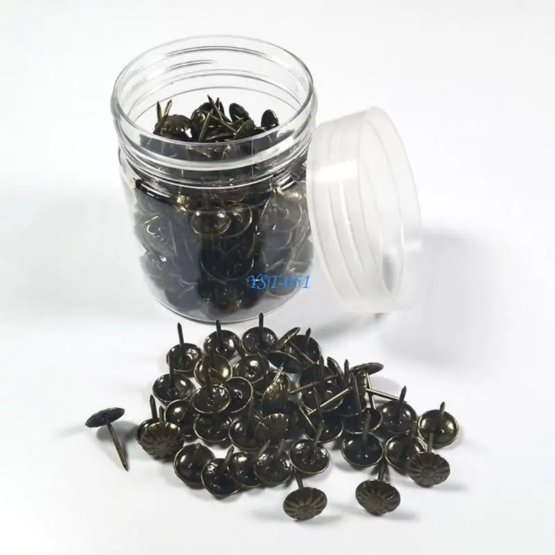 

E15A 500Pcs Multipurpose Thumbtacks Decorative Push Pins Round Head Tacks