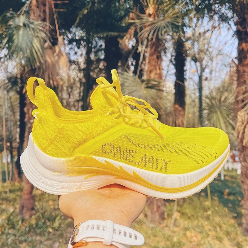 ONEMIX New Carbon Plate Marathon Running Racing Shoes Professional Stable Support Shock-relief Ultra-light Rebound Sport Sneaker