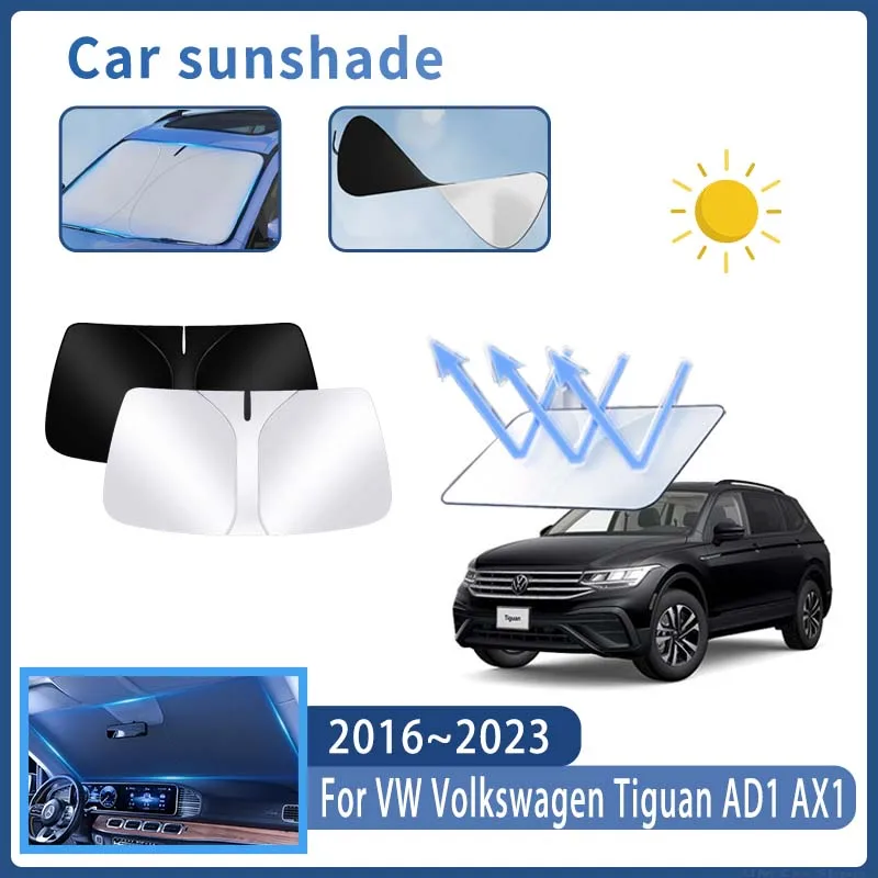 

Автомобильный солнцезащитный козырек для VW Volkswagen Tiguan AD1 AX1 2016 ~ 2023 2020, солнцезащитный козырек на лобовое стекло, теплоизоляция, летние автоаксессуары