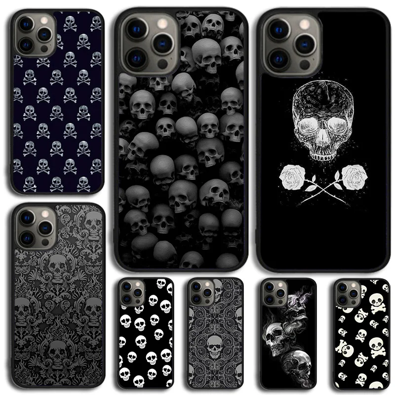 Skulls Bones Skeleton Phone Case For Samsung Galaxy S10 S22 S23 S24 Note 10 20 Lite S20 Plus S21 Ultra Back Cover