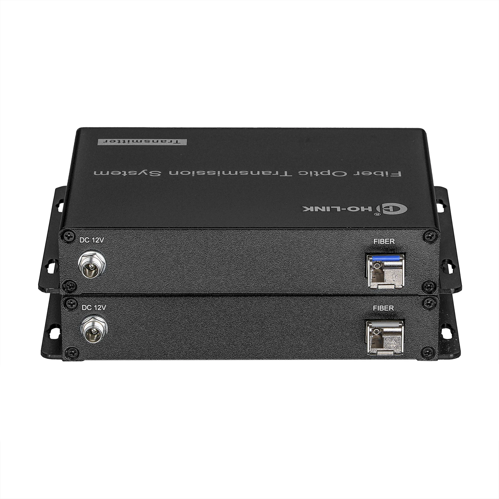 زوج واحد من محول الألياف الضوئية VGA مع حلقة محلية، KVM، صوت 3.5 مم، بيانات RS232، SFP LC #4