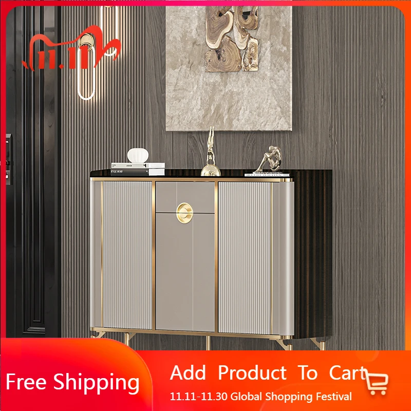 Luxury Nordic Shoe Cabinet Organizer Mobile Display Hidden Bedroom Shoe Shelf Slippers Entrance Hall Zapatero Home Furniture
