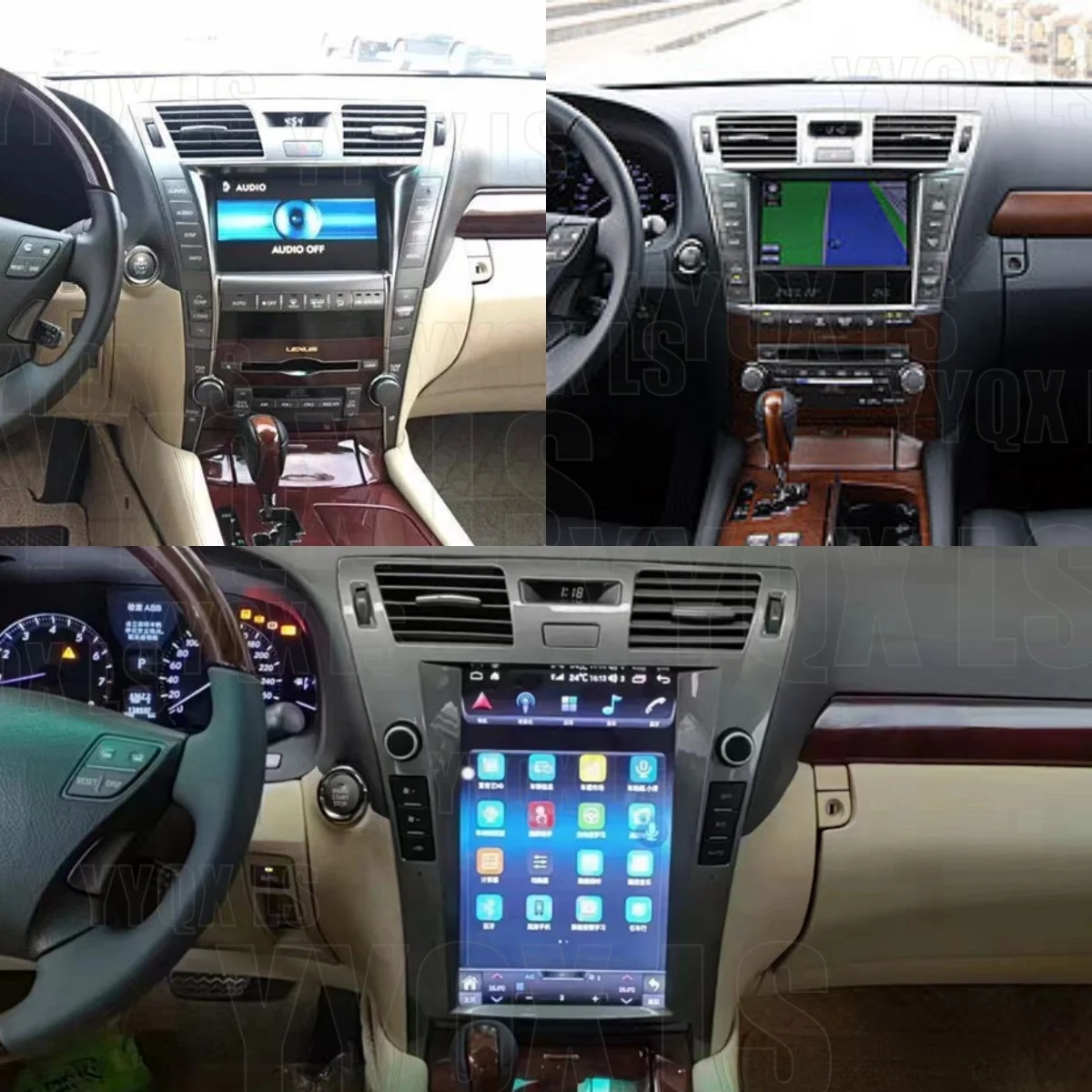 Android 14 Radio Coche With BT 5.0 For Lexus LS460 2006~2012 GPS Navigation Stereo Receiver Automotive Multimedia IPS Head Unit