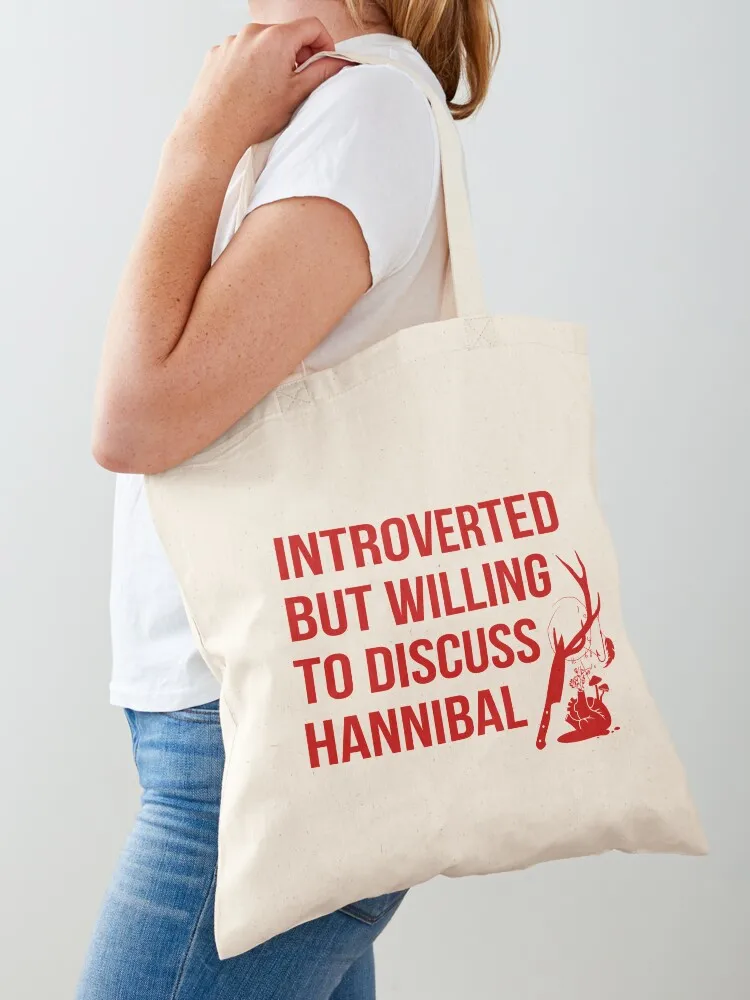 

Willing To Discuss Hannibal Tote Bag foldable reusable bag great bag shopping bags foldable bags woman 2025