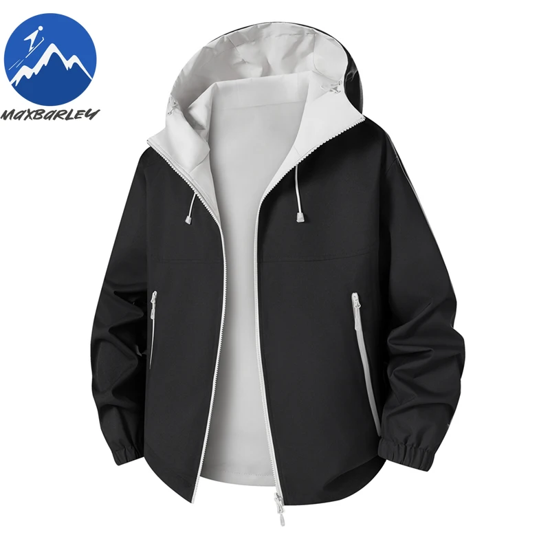 Maxbarley Hiking Windbreaker Men chaqueta Autumn Snowboard Waterproof Windproof Soft Shell Jacket Road Mountain Bikes Clothing