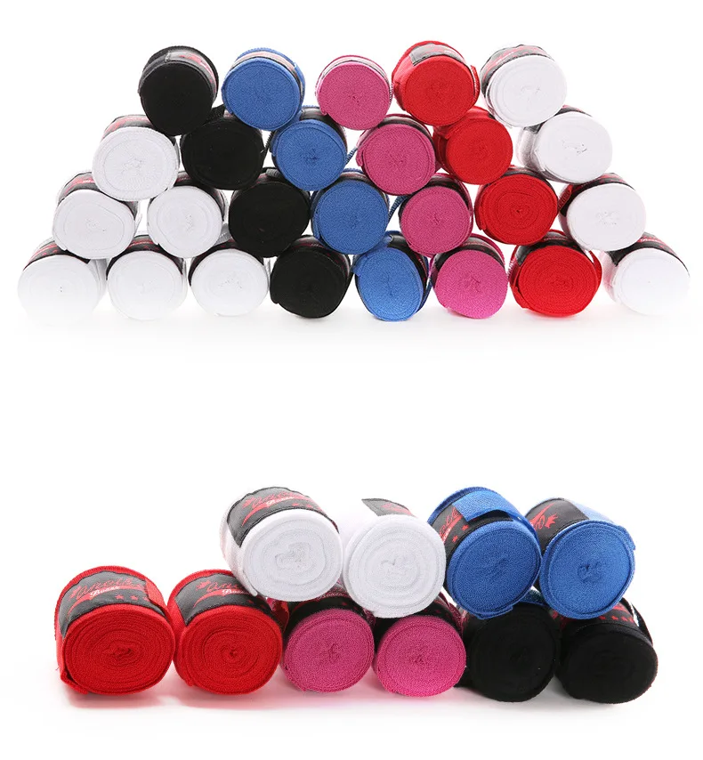 2 Rollen 4,5 m Boxbandage Sportgurt Sanda Kickboxen MMA Handhandschuhe Gürtel Handgelenkbandagen Muay Thai Training Stulpen – Detail 4