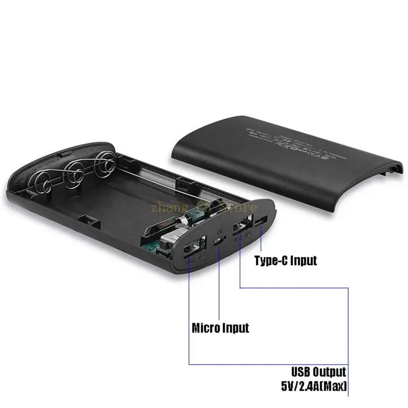 M5TD لتقوم بها بنفسك صندوق بنك الطاقة المسطح لشاحن البطارية الخارجي للحافظة 2 مخرج USB