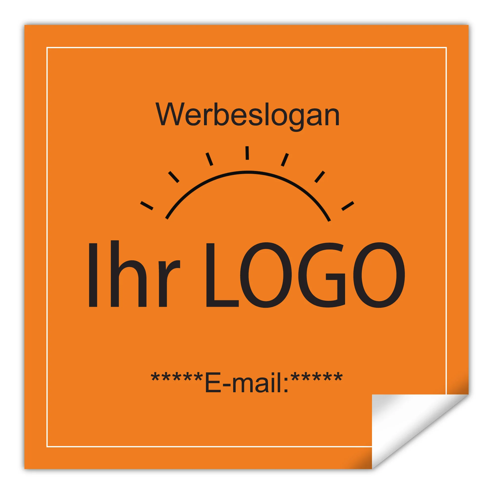 Custom Stickers Personalized Square Logo Labels Design Your 