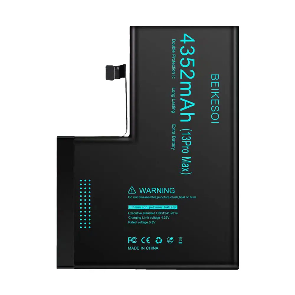 BEIKESOI-Battery for iPhone 13 Pro Max, High Capacity Battery for iPhone 13 Pro Max, 13PM, Original IC Chip