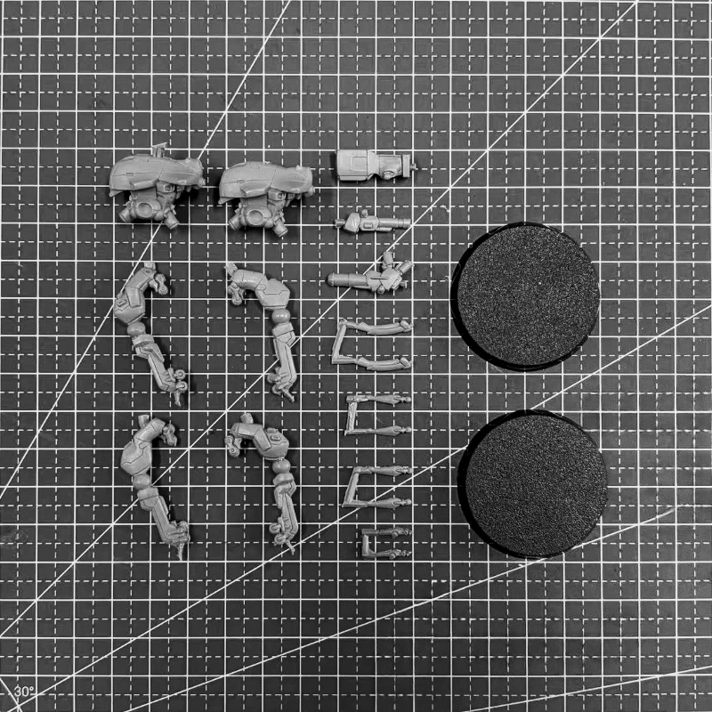 40mm Base Diecast Resin Assembled Model Kit War Game Chess Nomads Zonds Remotes Unassembled and Unpainted