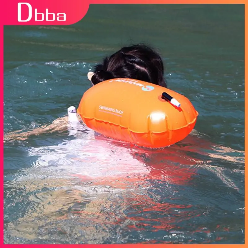 Swim Safe Buoy Tow Floats Inflatable Life Saving Swim Buoy PVC Inflated Air Drying Bag Drift Bag For Swimming Pool Open Water