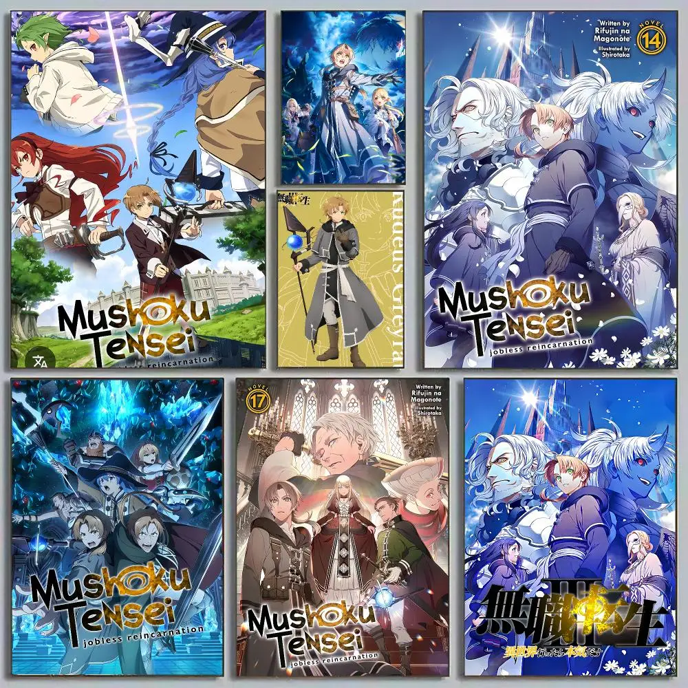 Anime Mushoku Tensei Jobless Reincarnation Poster HD Wall Art Aesthetic Decor for Living Room Bedroom Office Stylish Gift