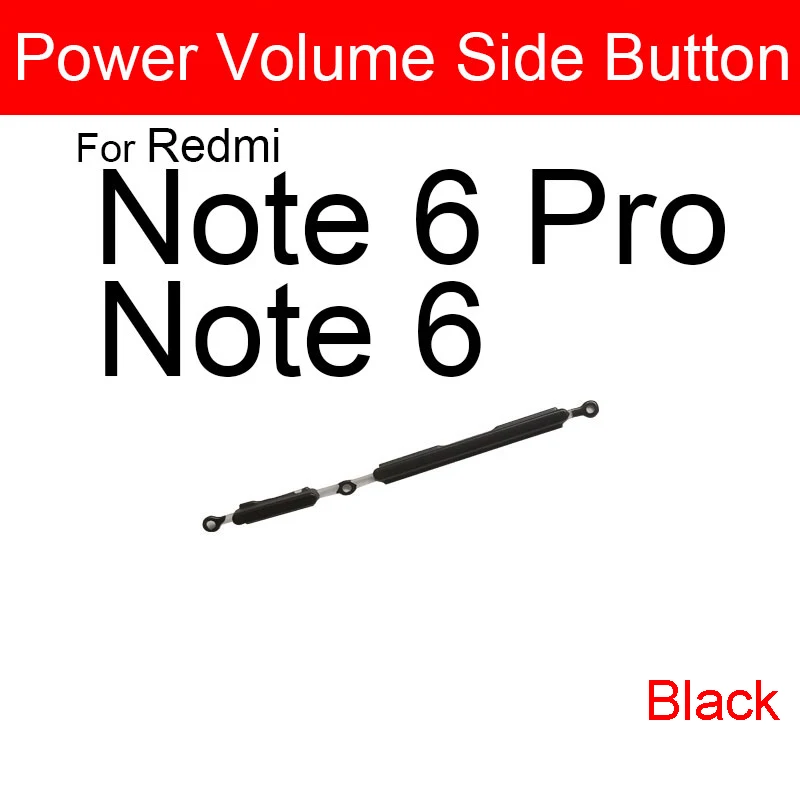 On Off Power Button + Volume Key For Xiaomi Redmi Note 6 Pro Note 5 5A Prime Volume & Power Sidekey Button Replacement Parts