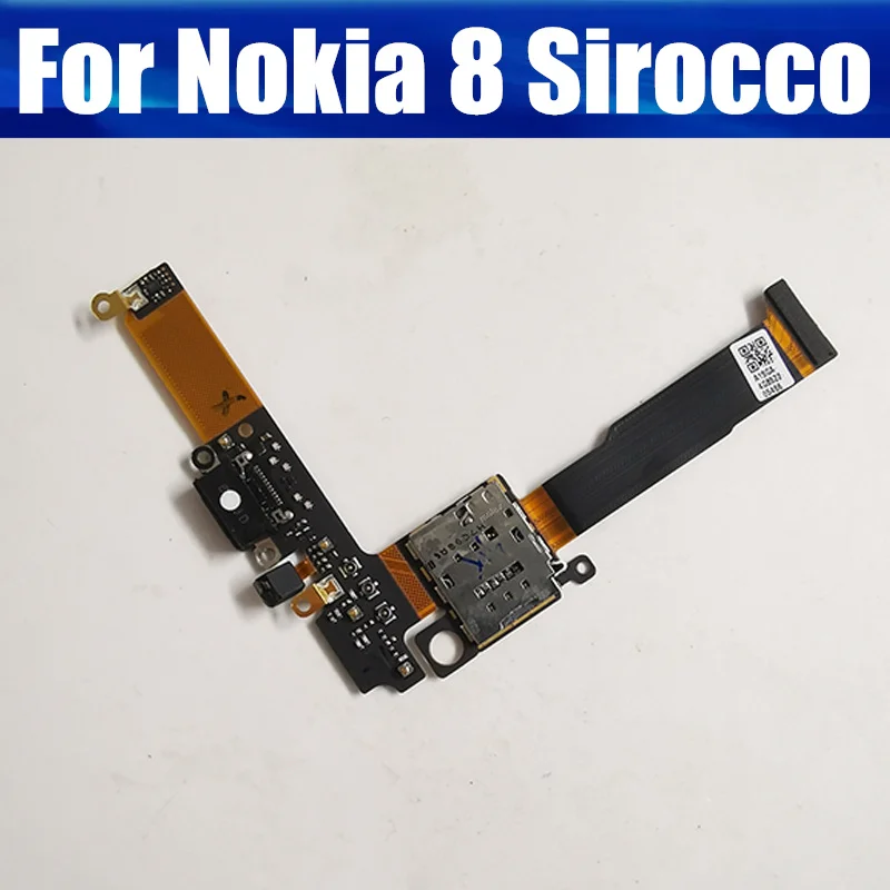 USB Charger Port Board For Nokia 8 Sirocco USB Charging Jack Dock Board Flex Cable Connector Replacement Repair Parts 8 Sirocco