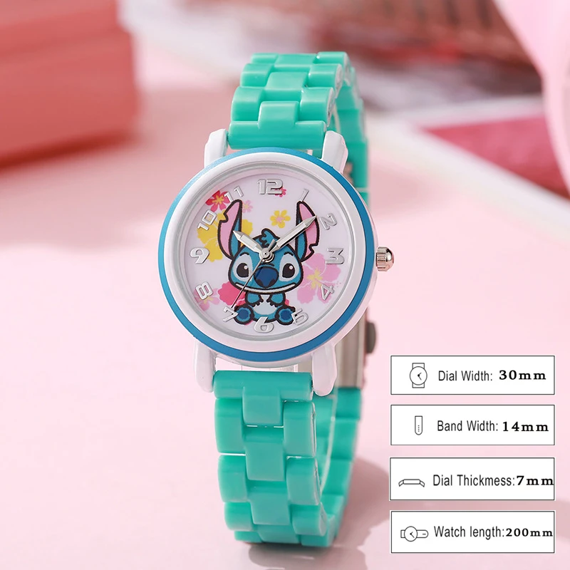 New Cute Stitch StarCraft Baby Children's Cartoon Watch Stitch Children's Student Boys and Girls Junior High School Watch Gift