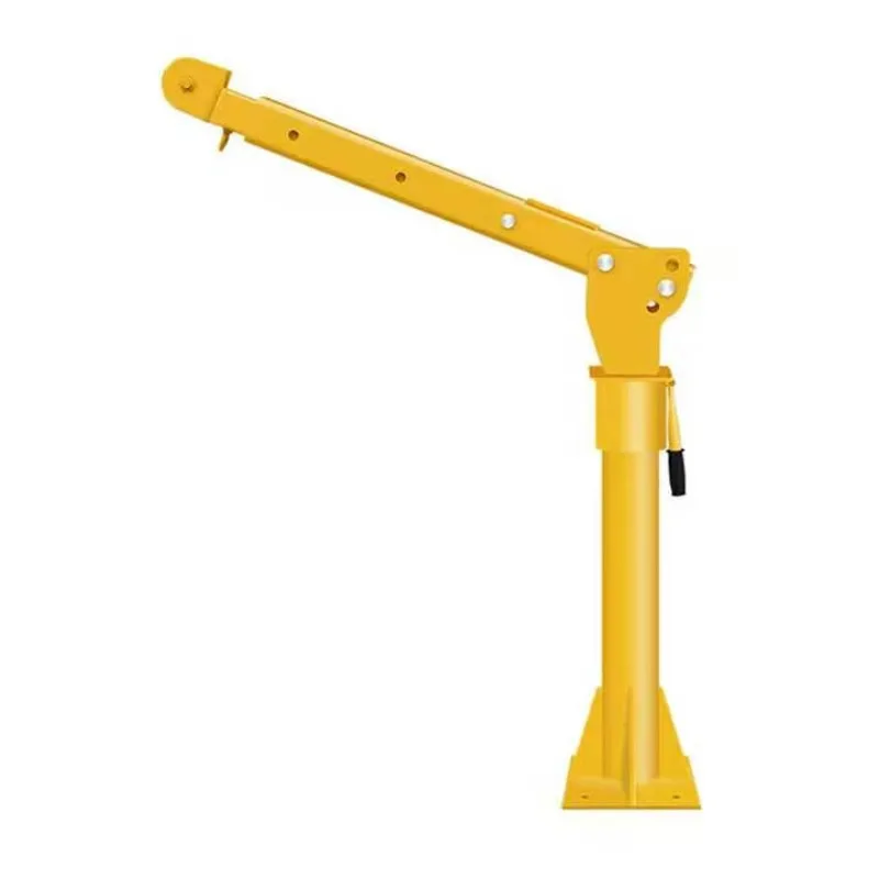 

The truck crane moves with the vehicle