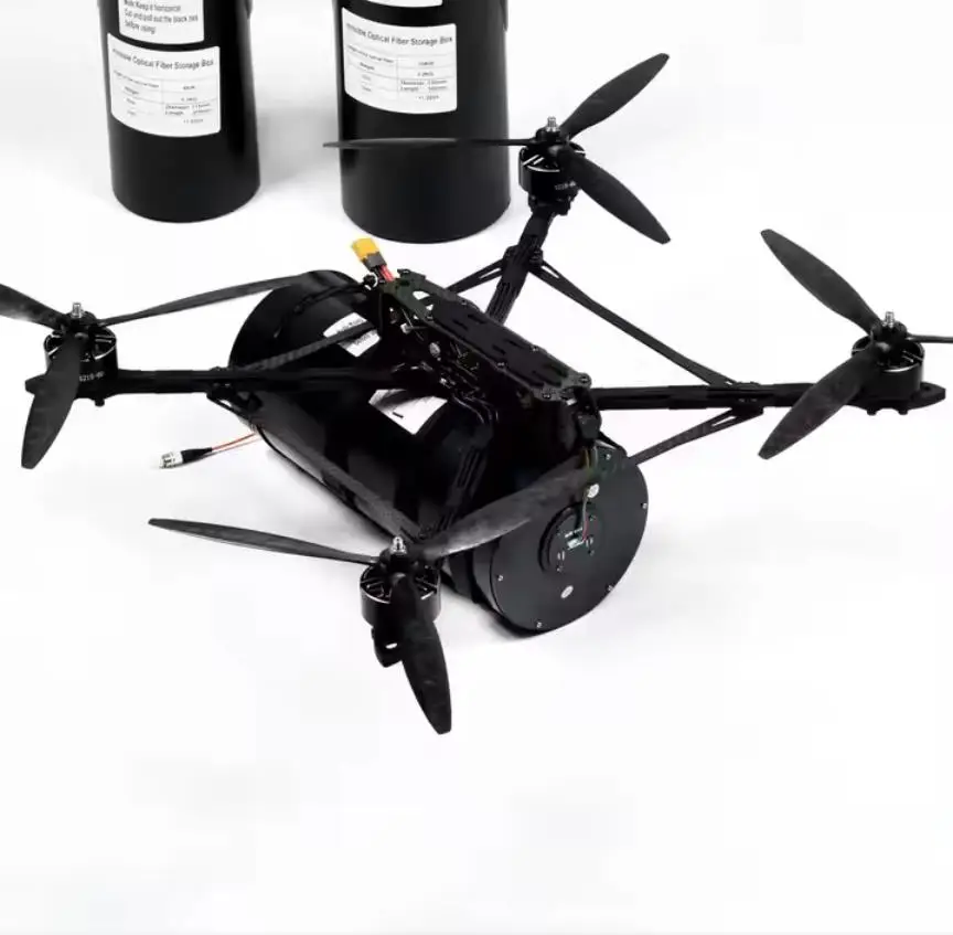 

Optical Fiber with Ground Station Flight Distance 2km 3km 5km 10km 15km 20km Optical Fiber Duilt into sky for RC FPV Drone