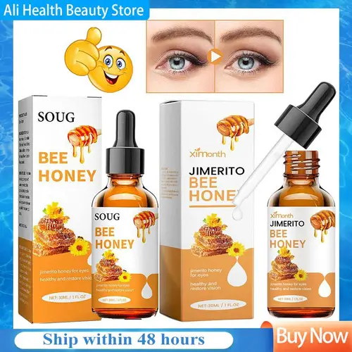 Imagen 1 del producto Jimerito gotas de miel para ojos, no picantes, miel de abeja, gotas para ojos, cuidado de la salud, 30ml