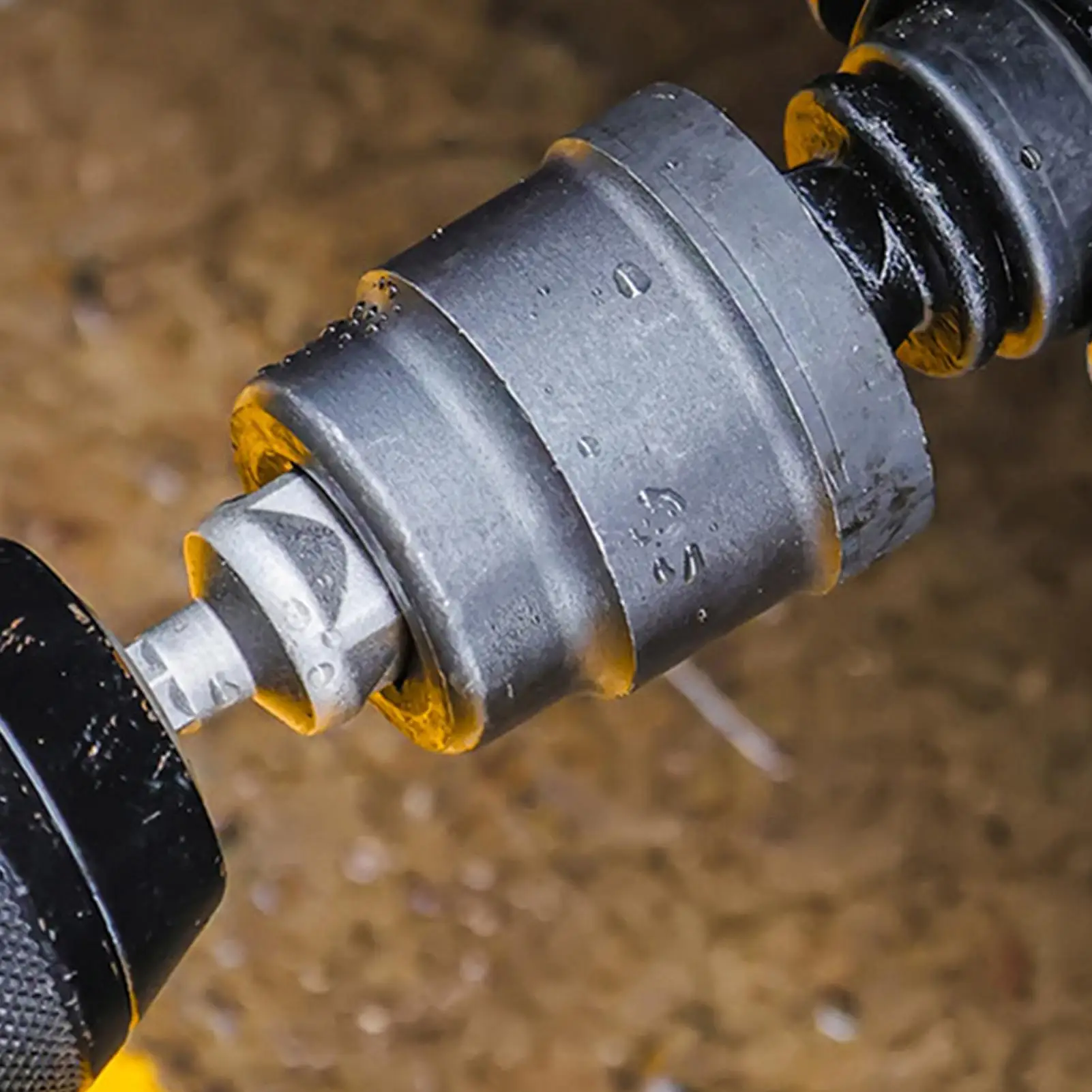 Adattatore per trapano con presa jack per camper Adattatore per trapano con presa jack per trapano a mano Convertitore resistente alla ruggine Strumento di impatto per asta con giunto sferico in acciaio