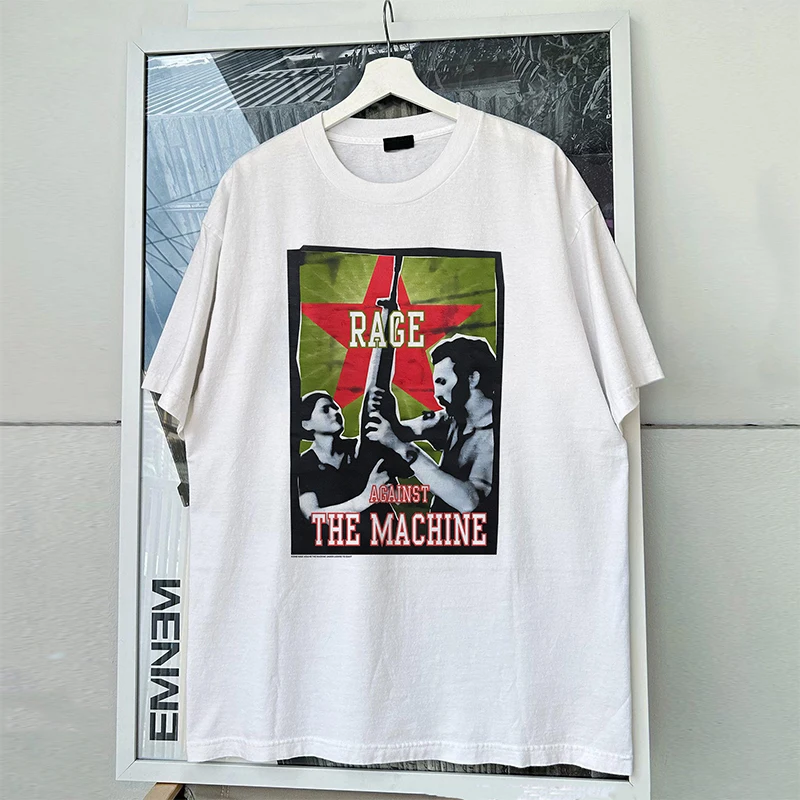 Sci-Fi Movie Short Sleeve T-Shirt Vintage Retro Street Heavy Cotton Trendy Tee Youth Popular Creative Interest Daily Wear Summer