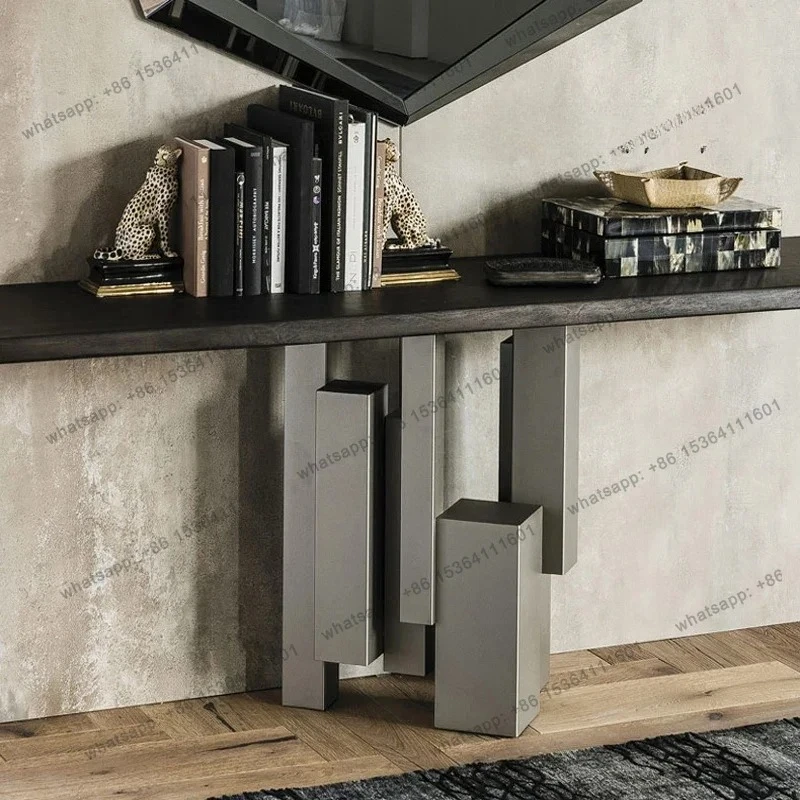 small apartment table marble entrance table premium  Italian living room new minimalist designer furniture