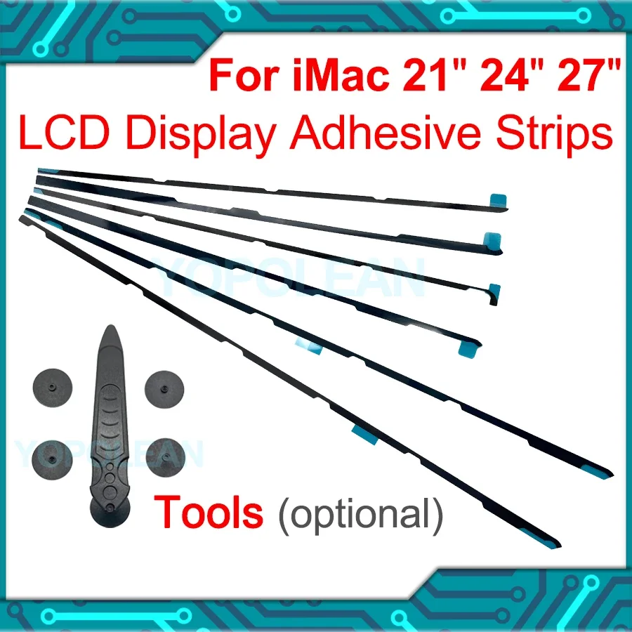 New LCD Display Adhesive Strips Sticker Tape with Opening Tool Kit For iMac 21.5