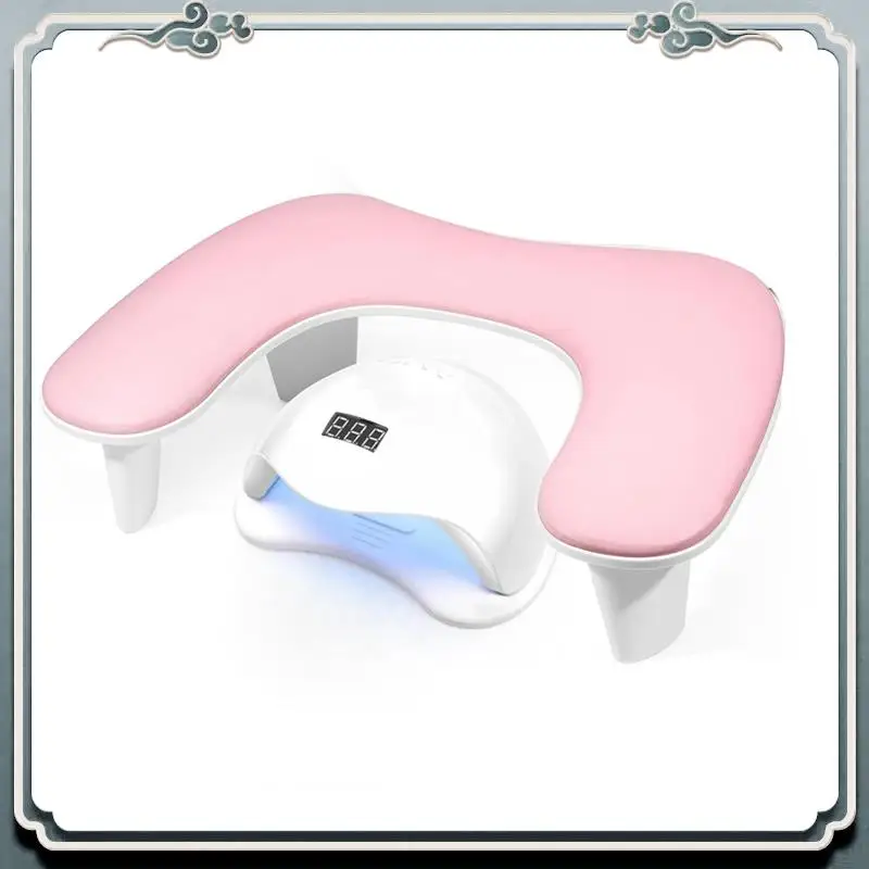 

Durable Arm Rest For Nails Tech Shaped Manicure Nail Hand Rest Pillow Cushion, Big Microfiber Nail Arm Rest Stand