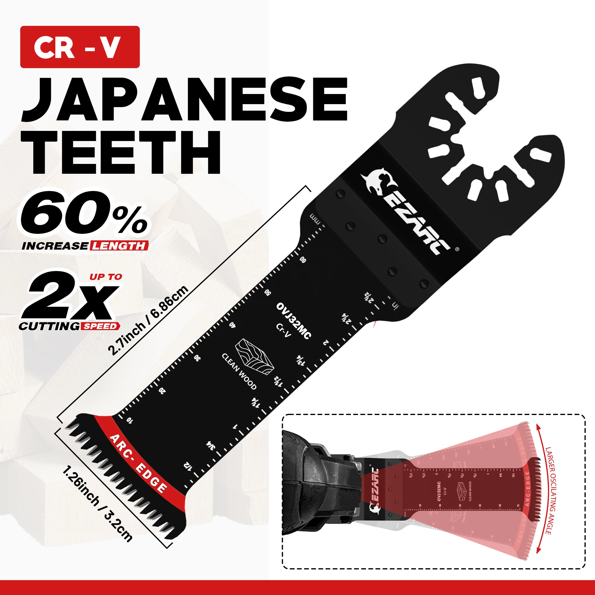 EZARC 5PC Extra-Long Reach Osc - огляд і ціна Power Tools Japan