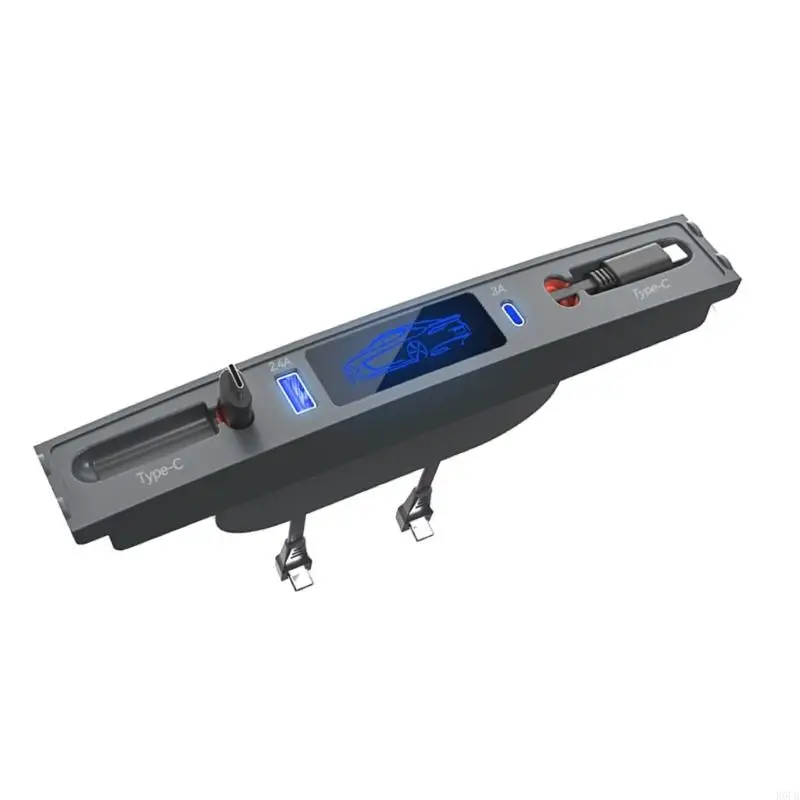 

Док-станция для зарядного устройства для электромобиля мощностью 27 Вт и функцией автоматического втягивания кабеля