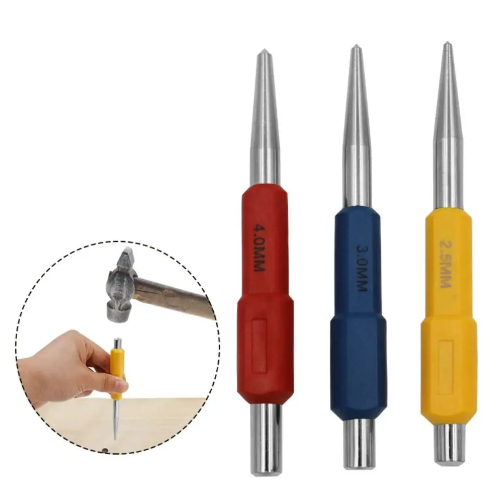 3 adet/takım Taşınabilir Yüksek Sertlik Merkezi Yumruk ağaç İşleme aleti Bit Dayanıklı Konumlandırma Yumruk Silindirik Merkezi Delik Konumlandırma