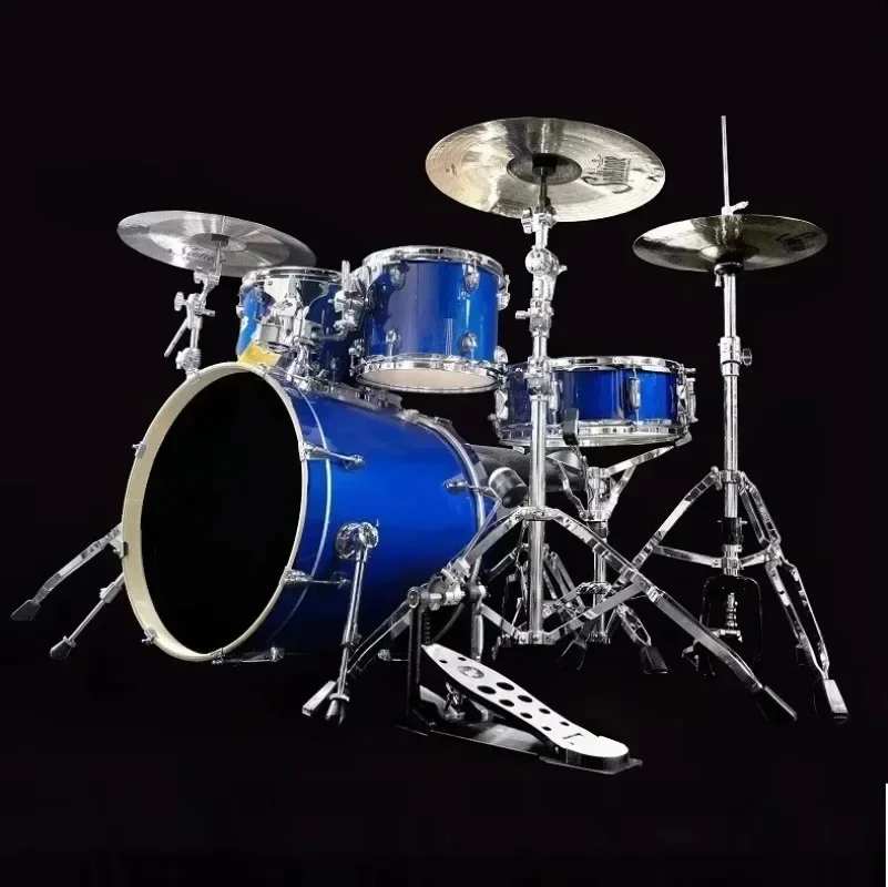 Aiersi Brand Adult Size 5 Pcs Drum Set Colour Wood Professional Percussion Musical Instrument Custom logo Cheap Factory Price