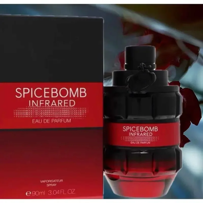 Viktor&Rolf - Spicebomb Infrared eau de toilette - Madeira e picante - Colônia masculina - Com fragrância de couro e canela