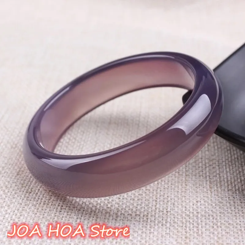 Purple Chalcedony Vintage High-end Ladies Jade Bangle Amethyst Bracelet