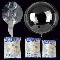 10Pcs Clear Balloons10 13 18 20 24 Pre Stretched Stuffing Crystal Clear Bubble Bobo Balloons Birthday Party Wedding Decoration