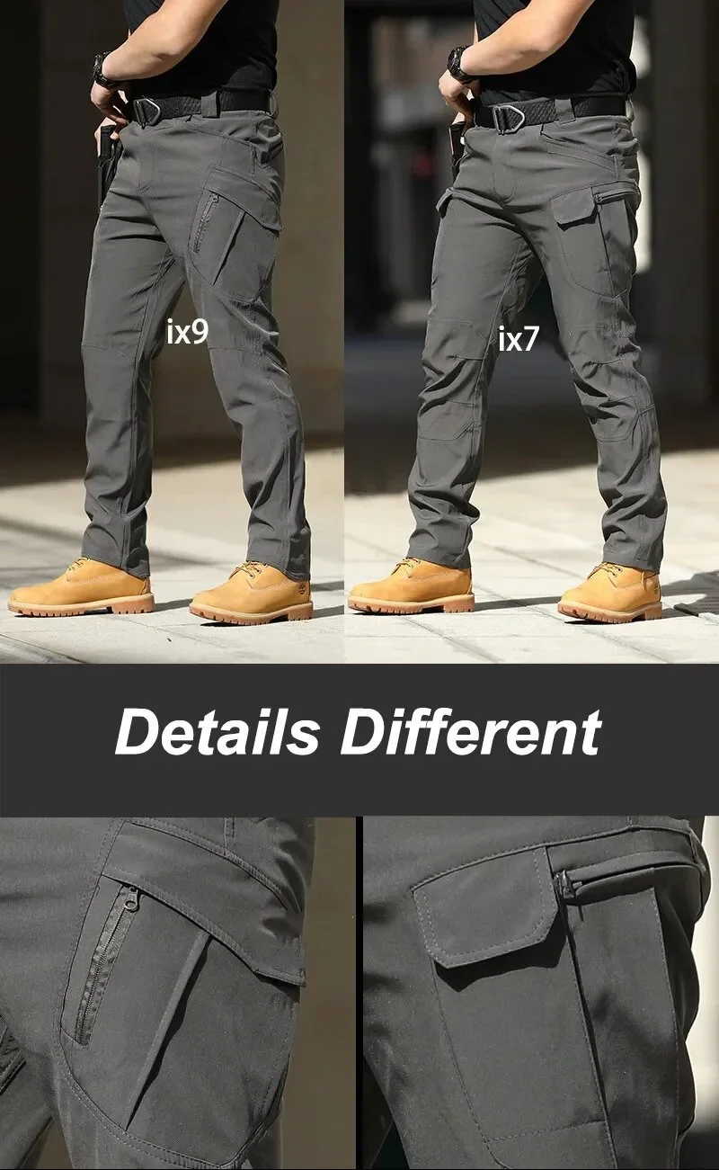 Pantalones Cargo tácticos para hombre, pantalones de combate, pantalones militares del ejército, múltiples bolsillos, trabajo, senderismo, pantalones informales para hombre de talla grande 6XL