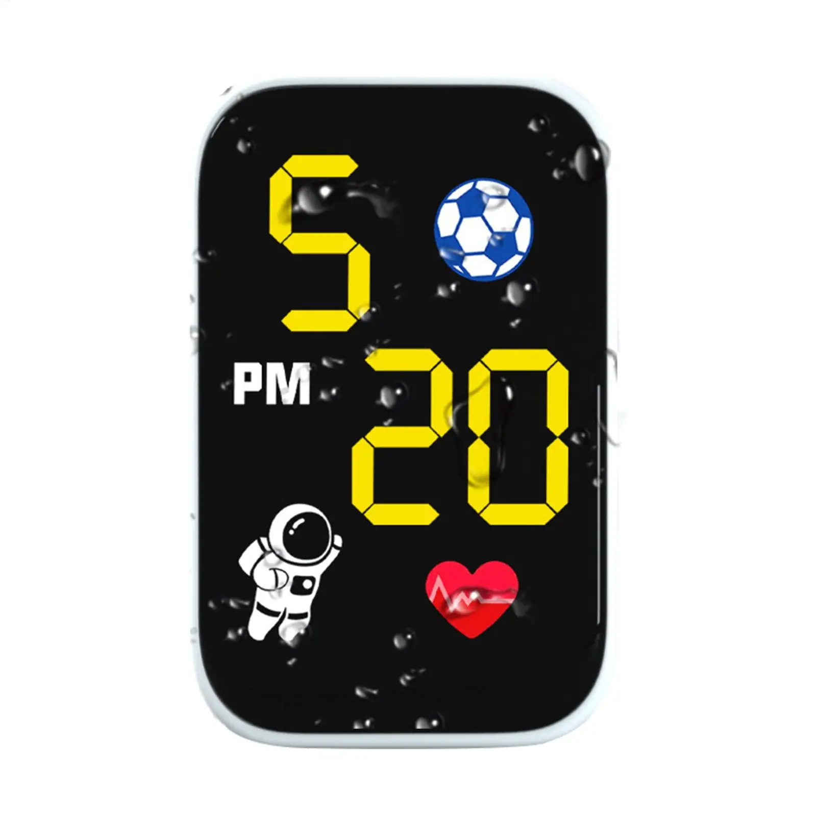 Waterproof Mini Motorcycle Clock Dashboard Mount with LED Light Compact Motorbike Timepiece Practical Dashboard Accessory
