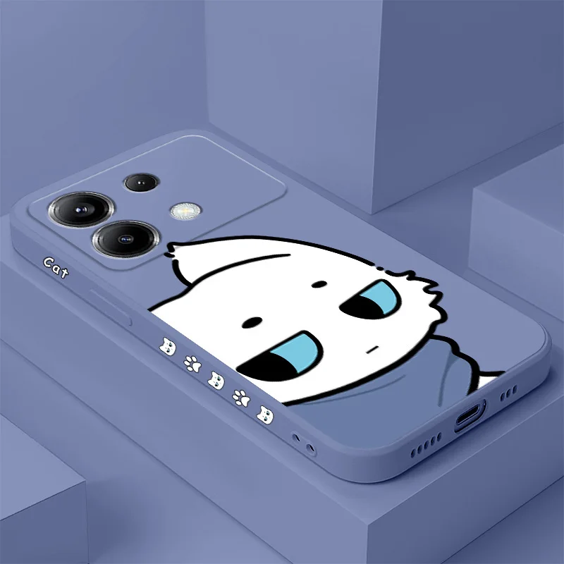 

Funny Cat Phone Case For Xiaomi Poco F7 X7 X6 F6 M6 M5 M5S F5 X5 F4 X4 M4 F3 M3 X3 Pro 4G 5G GT Silicone Cover