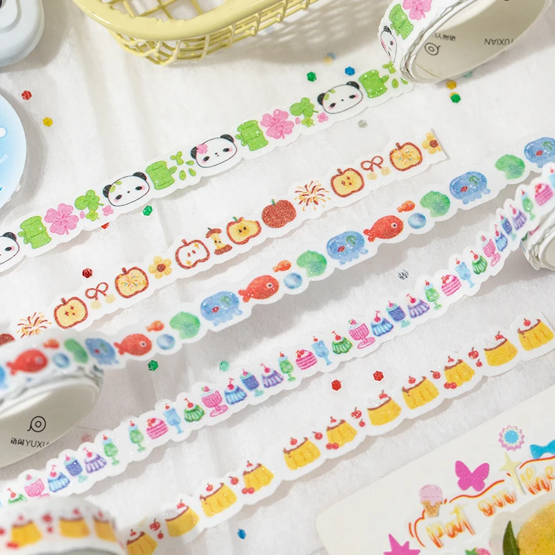 5 قطعة/المجموعة Ins لطيف اشي الشريط حساب اليد شريط مزخرف كلية مخطط DIY المدرسة القرطاسية اليابانية ملصقات الشريط لفة