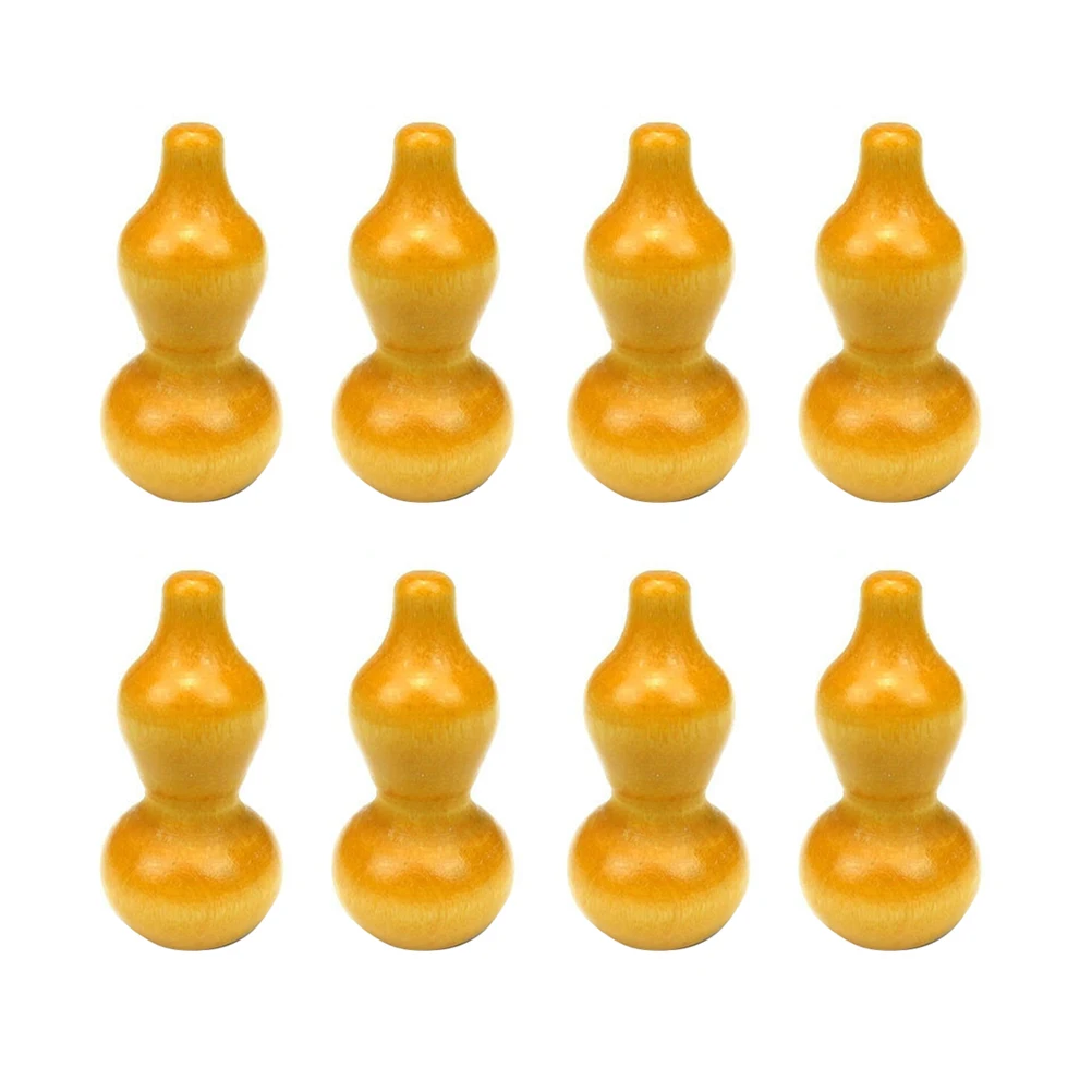 

20pcs Peach Wood Gourd Hanging Accessories for DIY Woven Crafts Chinese Knot Pendant Jewelry Making Ideal Gift