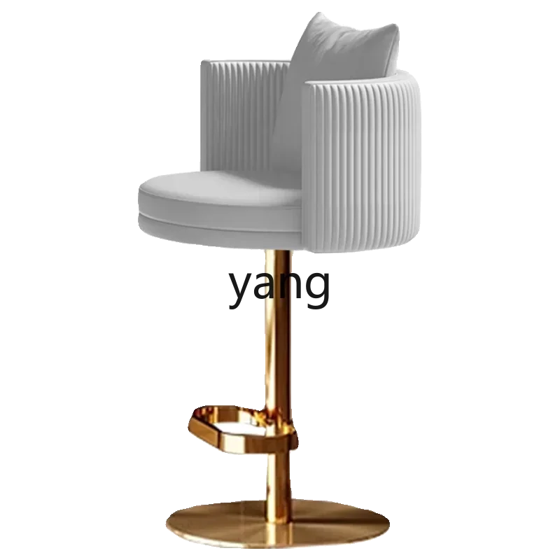LMM Bar Light Luxury High Stool Lifting Bar Rotating Chair Kitchen Island Home Bar Stool