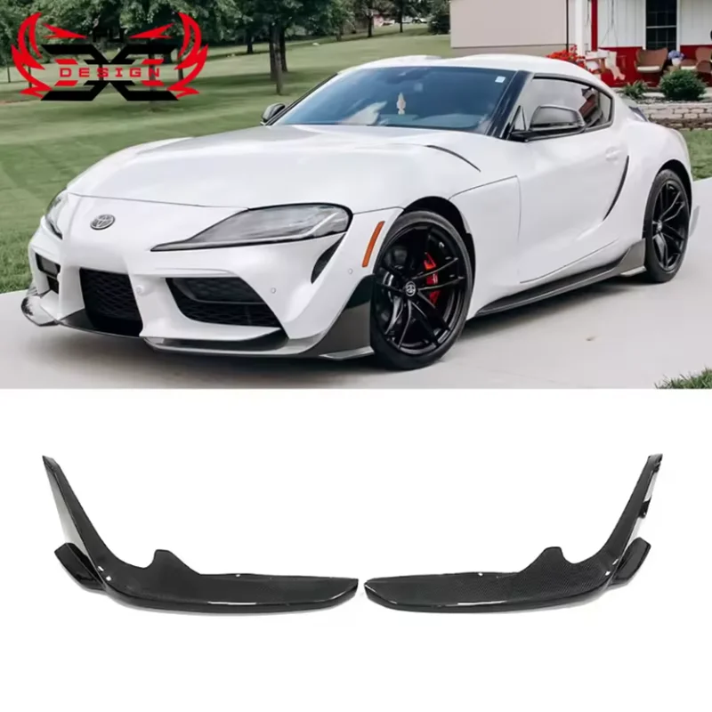 Carbon Fiber Front Lip For Toyota Supra A90 A91 Mk5 Front Splitter front shovel Body kits