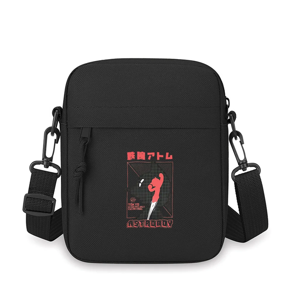 Flying robot hero,energetic pose,dark background Men Crossbody Bag Single Shoulder Women Cartoon Anime Film Printing Design Unis