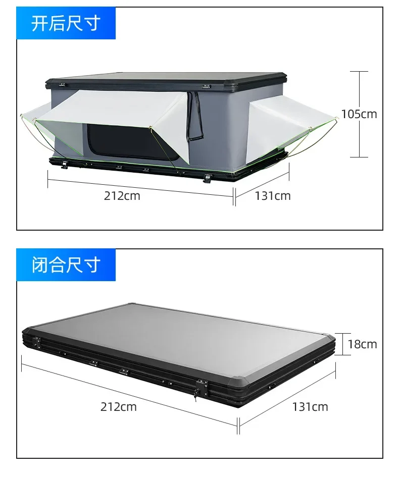 Anpassbares Dach, Auto, LKW, Autozelt. Kein Aufbau erforderlich
